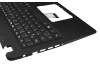 Teclado incl. topcase DE (alemán) negro/negro original para Acer Extensa 15 (EX215-51K)