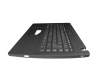 Teclado incl. topcase DE (alemán) negro/negro original para Acer TravelMate P2 (TMP214-53)