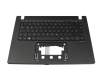 Teclado incl. topcase DE (alemán) negro/negro original para Acer TravelMate P2 (TMP214-54)