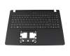 Teclado incl. topcase DE (alemán) negro/negro original para Acer TravelMate P2 (TMP215-41-G2)