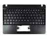 Teclado incl. topcase DE (alemán) negro/negro original para Asus F102BA