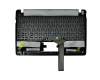 Teclado incl. topcase DE (alemán) negro/negro original para Asus F102BA