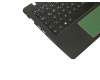 Teclado incl. topcase DE (alemán) negro/negro original para Asus X200MA