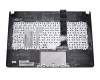 Teclado incl. topcase DE (alemán) negro/negro original para Asus X301A