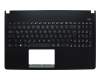 Teclado incl. topcase DE (alemán) negro/negro original para Asus X501A