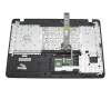 Teclado incl. topcase DE (alemán) negro/negro original para Asus X751LJ