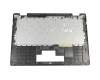 Teclado incl. topcase DE (alemán) negro/negro original para Emdoor YS13G