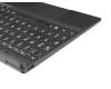 Teclado incl. topcase DE (alemán) negro/negro original para Lenovo Tablet 10 (20L3)
