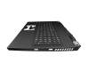 Teclado incl. topcase DE (alemán) negro/negro original para MSI GP76 10UE/10UG/10UH (MS-17K2)