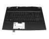 Teclado incl. topcase DE (alemán) negro/negro original para MSI GP76 11UH/11UG/11UE (MS-17K3)