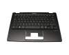 Teclado incl. topcase DE (alemán) negro/negro original para Medion Akoya E2215T (NT16H)