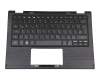 Teclado incl. topcase DE (alemán) negro/negro original para Toshiba Satellite S50W-C