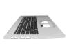 Teclado incl. topcase DE (alemán) negro/plateado (con tecla especial) original para Acer Aspire Go 15 (AG15-41P)