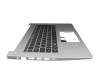 Teclado incl. topcase DE (alemán) negro/plateado con retroiluminacion original para Acer Aspire 5 (A514-51G)