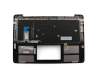 Teclado incl. topcase DE (alemán) negro/plateado con retroiluminacion original para Asus ZenBook UX330UA