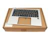 Teclado incl. topcase DE (alemán) negro/plateado con retroiluminacion original para HP EliteBook 845 G10