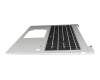 Teclado incl. topcase DE (alemán) negro/plateado con retroiluminacion original para HP EliteBook 860 G11