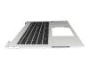 Teclado incl. topcase DE (alemán) negro/plateado con retroiluminacion original para HP EliteBook 860 G11