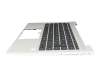 Teclado incl. topcase DE (alemán) negro/plateado con retroiluminacion original para HP ProBook 440 G9