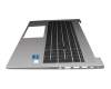 Teclado incl. topcase DE (alemán) negro/plateado con retroiluminacion original para HP ProBook 450 G8