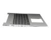 Teclado incl. topcase DE (alemán) negro/plateado con retroiluminacion original para HP ProBook 455R G6