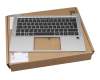 Teclado incl. topcase DE (alemán) negro/plateado con retroiluminacion original para HP ZBook Firefly 14 G7