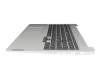 Teclado incl. topcase DE (alemán) negro/plateado con retroiluminacion original para Lenovo IdeaPad 5 Pro 16ARH7 (82SN)