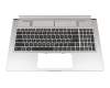 Teclado incl. topcase DE (alemán) negro/plateado con retroiluminacion original para MSI P75 9SE/9SG/9SD/9SF (MS-17G1)