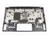 Teclado incl. topcase DE (alemán) negro/plateado con retroiluminacion original para MSI P75 9SE/9SG/9SD/9SF (MS-17G1)