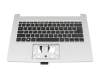 Teclado incl. topcase DE (alemán) negro/plateado original para Acer Aspire 3 (A314-35)