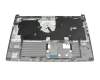Teclado incl. topcase DE (alemán) negro/plateado original para Acer Aspire 3 (A315-33)