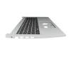 Teclado incl. topcase DE (alemán) negro/plateado original para Acer Aspire 3 (A315-33)