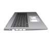 Teclado incl. topcase DE (alemán) negro/plateado original para Acer Aspire 3 (A315-59)