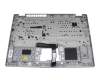 Teclado incl. topcase DE (alemán) negro/plateado original para Acer Aspire 3 Spin (A3SP14-31PT)