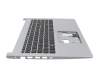 Teclado incl. topcase DE (alemán) negro/plateado original para Acer Aspire 5 (A515-55G)