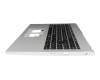 Teclado incl. topcase DE (alemán) negro/plateado original para Acer Aspire Go 15 (AG15-42P)