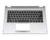 Teclado incl. topcase DE (alemán) negro/plateado original para Acer Spin 3 (SP314-21)