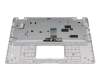 Teclado incl. topcase DE (alemán) negro/plateado original para Asus E410MA