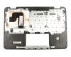 Teclado incl. topcase DE (alemán) negro/plateado original para Asus VivoBook Flip 12 TP203MAH