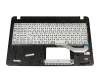 Teclado incl. topcase DE (alemán) negro/plateado original para Asus VivoBook R540LA