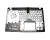 Teclado incl. topcase DE (alemán) negro/plateado original para Asus X550VX
