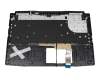 Teclado incl. topcase DE (alemán) negro/rojo/negro con retroiluminacion original para MSI GF66 Katana 11UC/11UD/11SC (MS-1582)