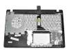 Teclado incl. topcase DE (alemán) negro/rojo original para Asus F552CL