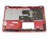 Teclado incl. topcase DE (alemán) negro/rojo original para Asus VivoBook F556UQ