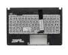 Teclado incl. topcase DE (alemán) negro/verde original para Asus S401A