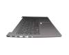 Teclado incl. topcase DE (alemán) plateado/canaso con retroiluminacion original para Lenovo ThinkBook 15 G3 ACL (21A4)