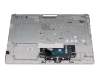 Teclado incl. topcase DE (alemán) plateado/plateado con retroiluminacion (DVD) original para HP 17-ca1000