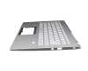 Teclado incl. topcase DE (alemán) plateado/plateado con retroiluminacion original para Acer Swift 3 (SF314-511)