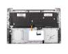 Teclado incl. topcase DE (alemán) plateado/plateado con retroiluminacion original para Asus ROG G501JW