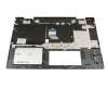 Teclado incl. topcase DE (alemán) plateado/plateado con retroiluminacion original para HP Envy x360 15-cn0200